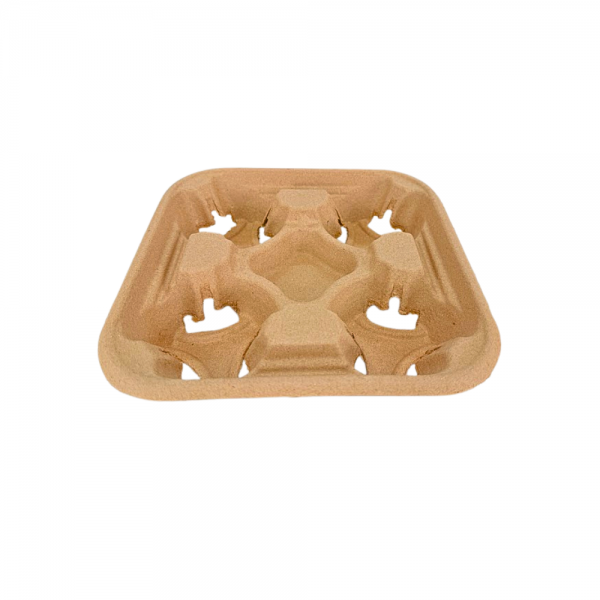 Porta copos de bagaço vegetal para 4 coposFNS