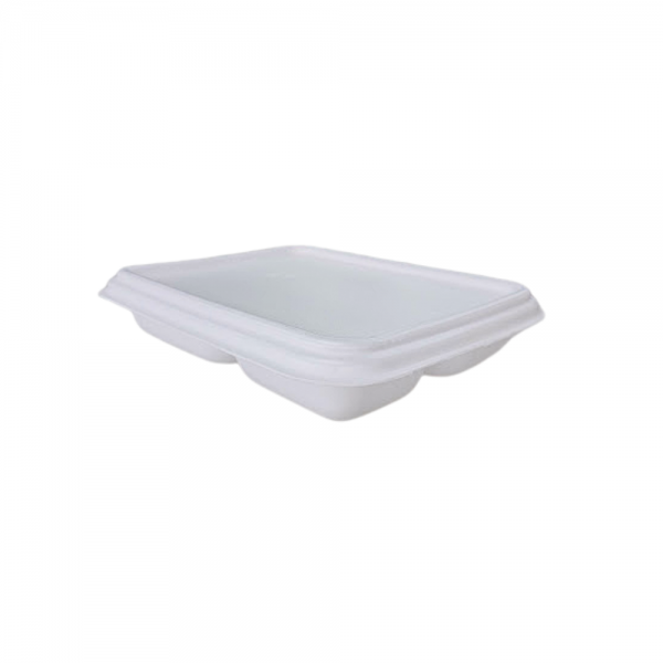 Marmitex de isopor com 3 divisórias M1200 retangular Ultra
