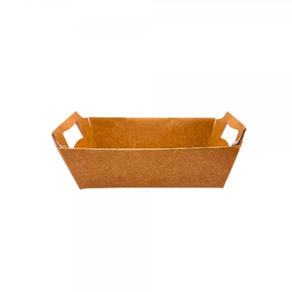 Caixa cesta de papel kraft