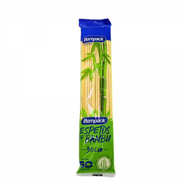 Espeto de bambu 30cm Bompack