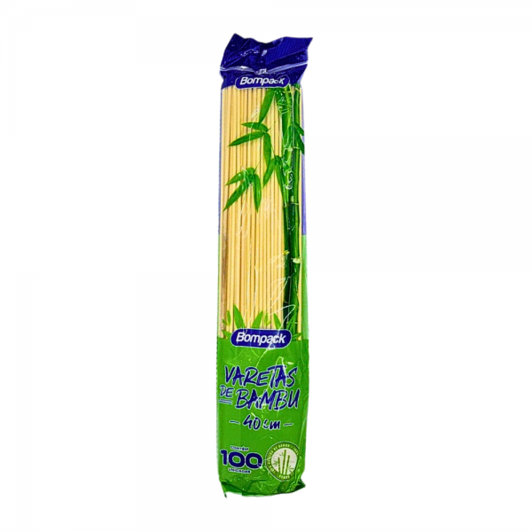 Palito de bambu para algodão doce 40cm Bompack