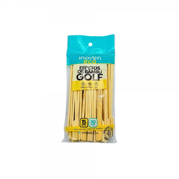 Espeto de bambu Golf 15cm para hambúrguer Inoven