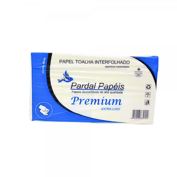 Papel toalha interfolhado Extra Luxo 20x20cm Pardal Papéis