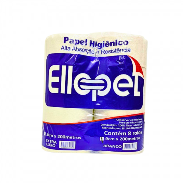Papel higiênico institucional rolão Ellopel Ecológico 8x200mts