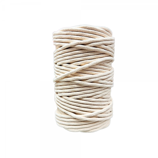 Corda de algodão cru 6mm