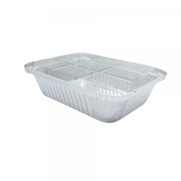 Bandeja de alumínio 500ml com tampa PET Wyda