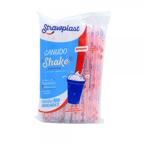 Canudo shake 8mm em sachê
