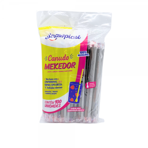 Canudo mexedor 6mm em sachê