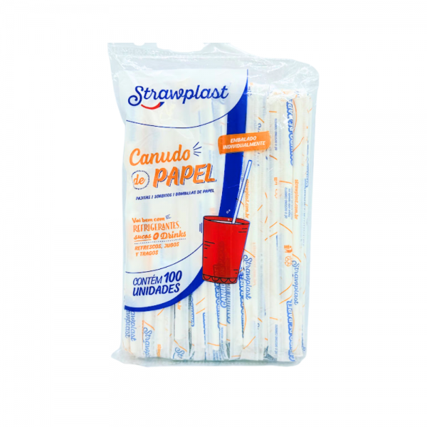 Canudo de papel 6mm em sachê
