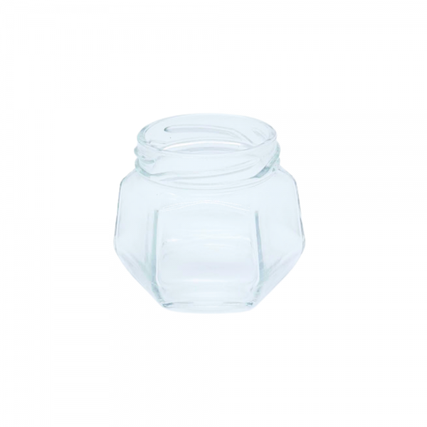 Pote de vidro 170ml sextavado
