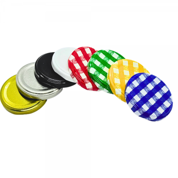Tampa metálica 63mm para vidro
