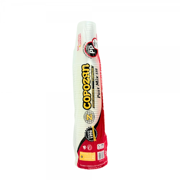 Copo plástico PP 550ml Copozan