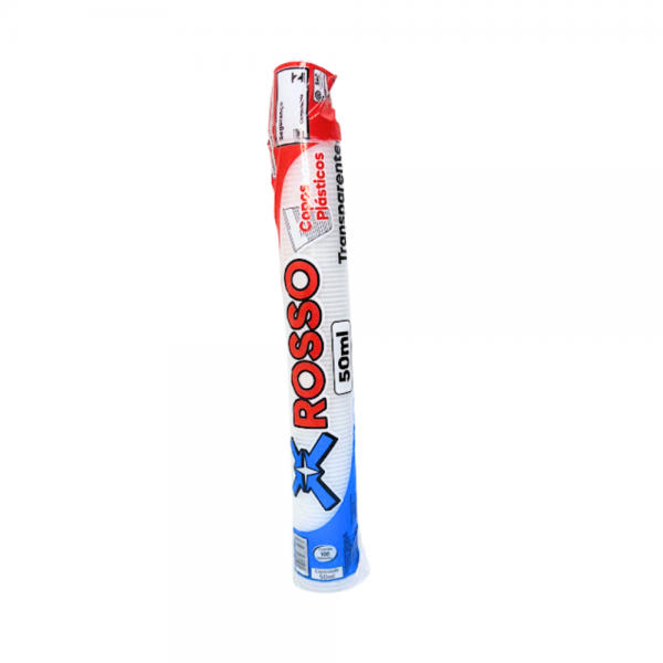 Copo plástico descartável PS 50ml transparente Rosso