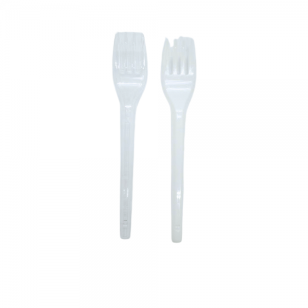 Garfo plástico para sobremesa Strawplast