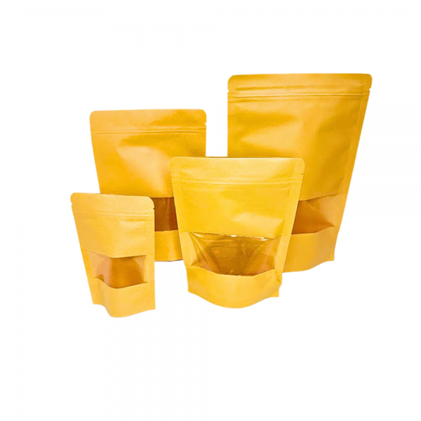 Saco kraft Stand Up Pouch zip lock hermético