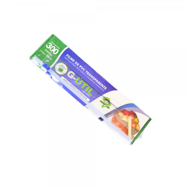 Filme PVC para alimentos 28cm X 300mts com trilho cortante