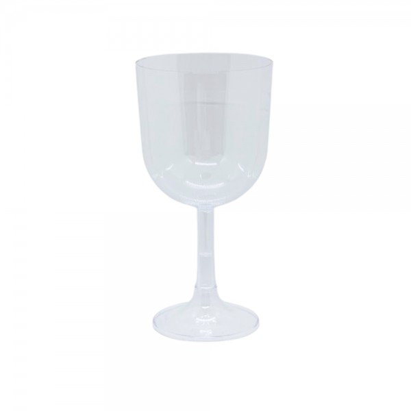 Taça acrílica para vinho 260ml Strawplast