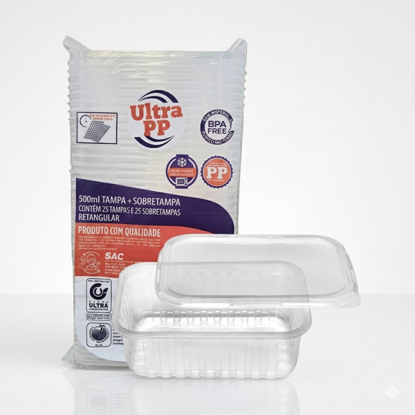 Pote freezer e microondas 500ml Ultra PP