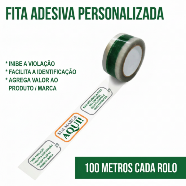 Fita adesiva personalizada