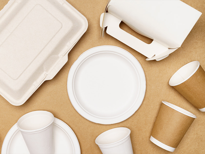 Embalagens descartáveis de papel: copos e pratos de papelão como solução prática e sustentável